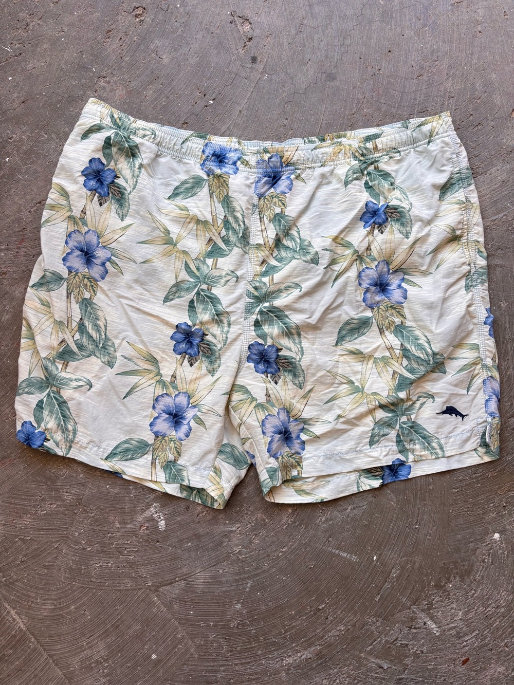 Tommy Bahama Floral Beach Swim Trunks Netted Liner Pockets Men’s Size XXL